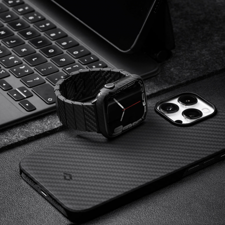 Husa Pitaka Air Aramida, Apple Watch Seria 7/8/9  45 mm [5]