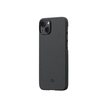 Carcase Pitaka - Husa Pitaka iPhone 14 MagEZ 3, Aramida 1500D, MagSafe, Negru/Gri
