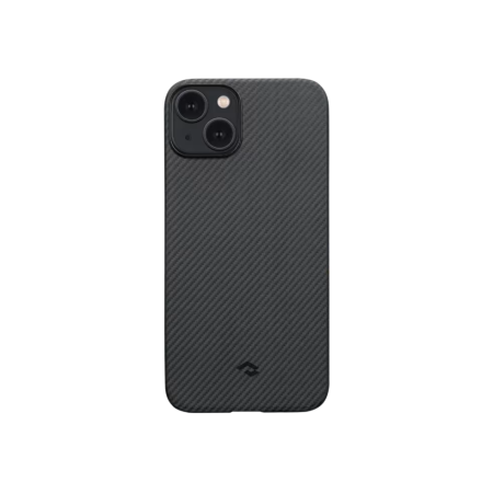 Husa Pitaka iPhone 14 MagEZ 3, Aramida 1500D, MagSafe, Negru/Gri [1]