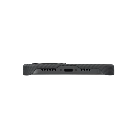 Husa Pitaka iPhone 14 MagEZ 3, Aramida 1500D, MagSafe, Negru/Gri [4]