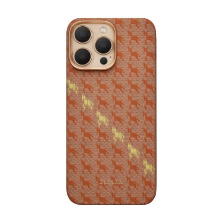 Husa Pitaka iPhone 16 Pro Max, Edge Case, Amber, PitaTap™, MagSafe, Ultra Slim [2]