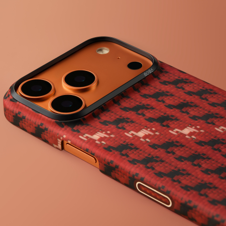 Husa Pitaka iPhone 17 Pro, Edge Case, Maroon, PitaTap™, MagSafe, Ultra Slim [14]