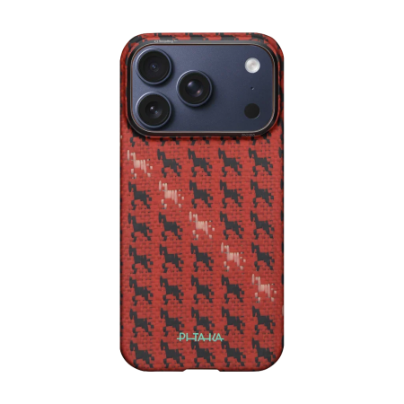 Husa Pitaka iPhone 17 Pro, Edge Case, Maroon, PitaTap™, MagSafe, Ultra Slim [10]