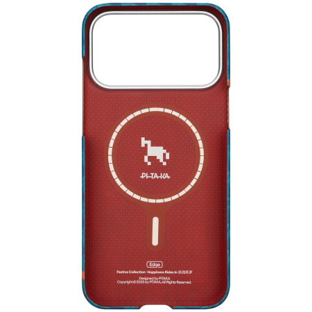 Husa Pitaka iPhone 17 Pro, Edge Case, Indigo, PitaTap™, MagSafe, Ultra Slim [2]