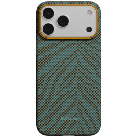 Husa Pitaka iPhone 17 Pro Max, Edge Case, Dive Green, PitaTap™, MagSafe, Ultra Slim [1]