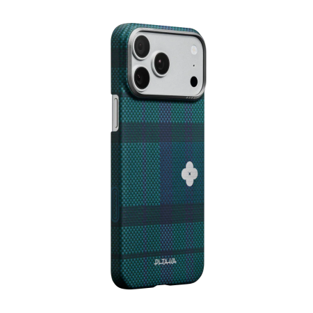 Carcase Pitaka - Husa Pitaka iPhone 17 Pro, Edge Case, Forest Dawn, PitaTap™, MagSafe, Ultra Slim