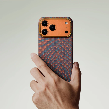 Husa Pitaka iPhone 17 Pro Max, Edge Case, Burning Orange, PitaTap™, MagSafe, Ultra Slim [11]