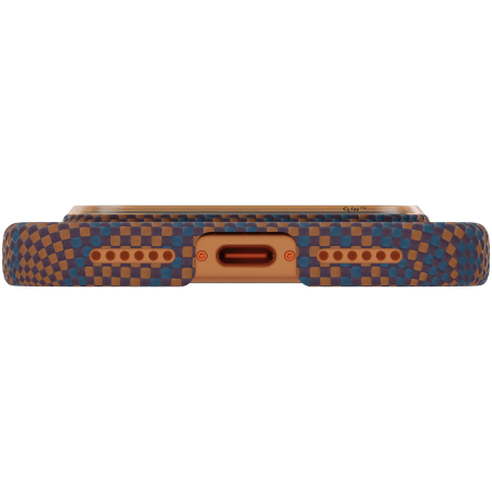 Husa Pitaka iPhone 17 Pro Max, Edge Case, Burning Orange, PitaTap™, MagSafe, Ultra Slim [4]