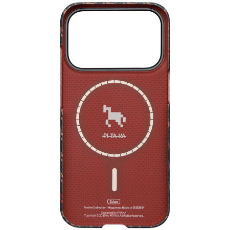Husa Pitaka iPhone 17 Pro, Edge Case, Ebony, PitaTap™, MagSafe, Ultra Slim [2]