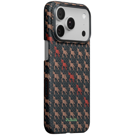 Carcase Pitaka - Husa Pitaka iPhone 17 Pro, Edge Case, Ebony, PitaTap™, MagSafe, Ultra Slim