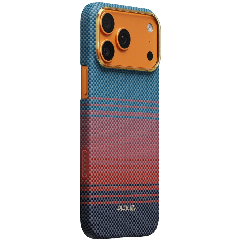 iPhone 17/17 Air/17 Pro/17Pro Max - Husa Pitaka iPhone 17 Pro Max, Edge Case, 03* Neon Pulse, California Dream, MagSafe, Ultra Slim