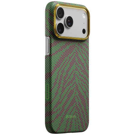 Carcase Pitaka - Husa Pitaka iPhone 17 Pro Max, Edge Case, Sprout Surge, PitaTap™, MagSafe, Ultra Slim