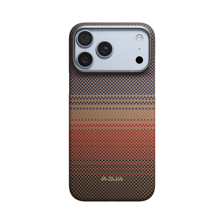 Husa Pitaka iPhone 18 Pro/ 17 Pro, Aramida, Edge Case, PitaTap™, MagSafe, Ultra Slim, Sunset [4]
