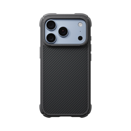 Husa Pitaka iPhone 18 Pro/ 17 Pro, Cairn, ProGuard, MagSafe, Protectie antisoc, Negru/Gri [4]