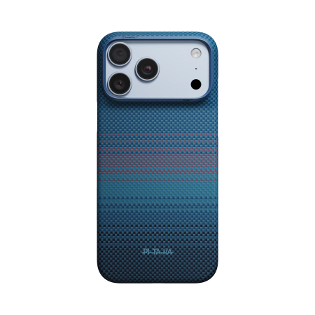 Husa Pitaka iPhone 18 Pro/ 17 Pro, Edge Case, Moonrise, PitaTap™, MagSafe, Ultra Slim, 01* Midnight [4]
