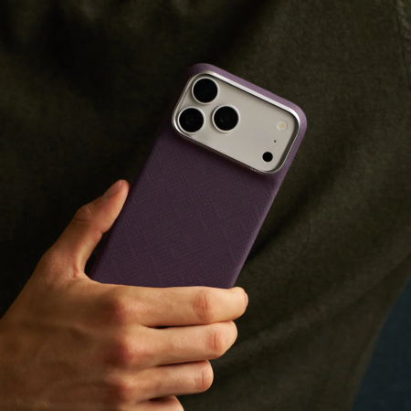 Husa Pitaka iPhone 18 Pro/ 17 Pro, Edge Case, PTK Weaving, PitaTap™, MagSafe, Ultra Slim, Charoite Purple [14]