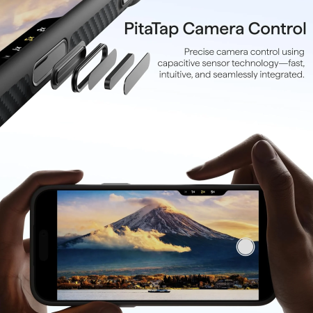 Husa Pitaka iPhone 18 Pro/ 17 Pro, Summa, UltraGuard, MagSafe, Protectie antisoc, Summa, Negru/ Gri [13]