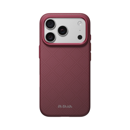Husa Pitaka iPhone 18 Pro/ 17 Pro, UltraGuard, Argyle, MagSafe, Protectie antisoc, Summa, Burgundy [3]