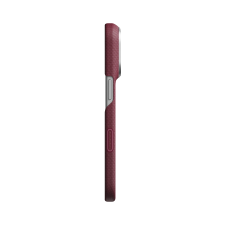 Husa Pitaka iPhone 18 Pro, Edge Case, Argyle, PitaTap™, MagSafe, Ultra Slim, Burgundy [4]