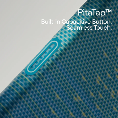 Husa Pitaka iPhone 18 Pro, Edge Case,Glints of Gold, PitaTap™, MagSafe, Ultra Slim, Lucid Blue [11]