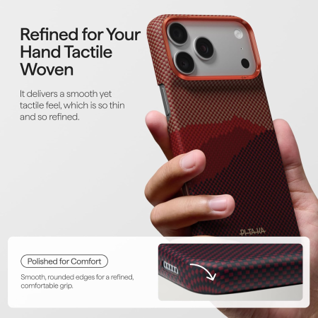 Husa Pitaka iPhone 18 Pro, Edge Case, Over The Horizon, PitaTap™, MagSafe, Ultra Slim, 03* Autumn Dusk [14]