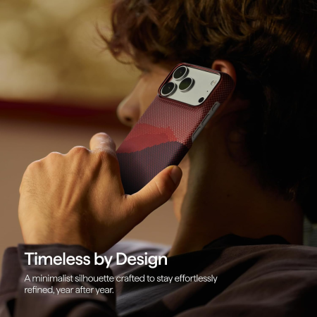 Husa Pitaka iPhone 18 Pro, Edge Case, Over The Horizon, PitaTap™, MagSafe, Ultra Slim, 03* Autumn Dusk [10]