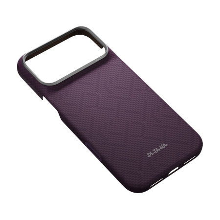 Husa Pitaka iPhone 18 Pro Max, Edge Case, PTK Weaving, PitaTap™, MagSafe, Ultra Slim, Charoite Purple [4]