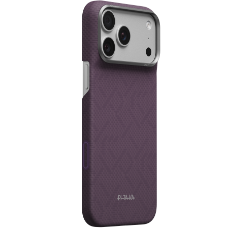 Carcase Pitaka - Husa Pitaka iPhone 18 Pro Max, Edge Case, PTK Weaving, PitaTap™, MagSafe, Ultra Slim, Charoite Purple