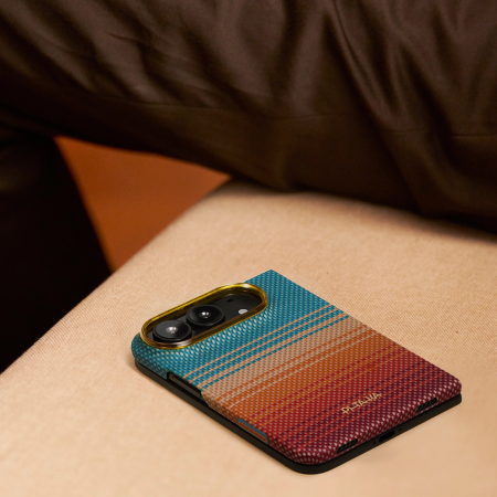 Husa Pitaka iPhone Duo, Edge Case, California Dream, PitaTap™, MagSafe, Ultra Slim, 01* Open Highway [13]