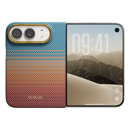 Husa Pitaka iPhone Duo, Edge Case, California Dream, PitaTap™, MagSafe, Ultra Slim, 01* Open Highway [3]