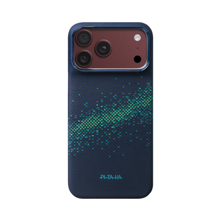 Husa Pitaka iPhone 18 Pro Max/ 17 Pro Max, Edge Case, Milky Way Galaxy 2.0, PitaTap™, MagSafe, Ultra Slim, 01* Nearfield Blue [1]