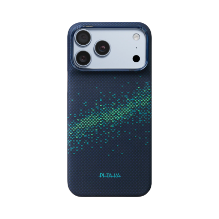 Husa Pitaka iPhone 18 Pro Max/ 17 Pro Max, Edge Case, Milky Way Galaxy 2.0, PitaTap™, MagSafe, Ultra Slim, 01* Nearfield Blue [4]