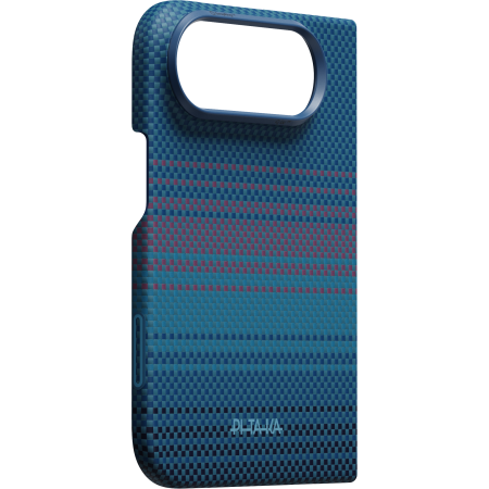 Husa Pitaka iPhone Duo, Edge Case, Moonrise, PitaTap™, MagSafe, Ultra Slim, 01* Midnight [4]