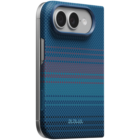 iPhone Duo - Husa Pitaka iPhone Duo, Edge Case, Moonrise, PitaTap™, MagSafe, Ultra Slim, 01* Midnight