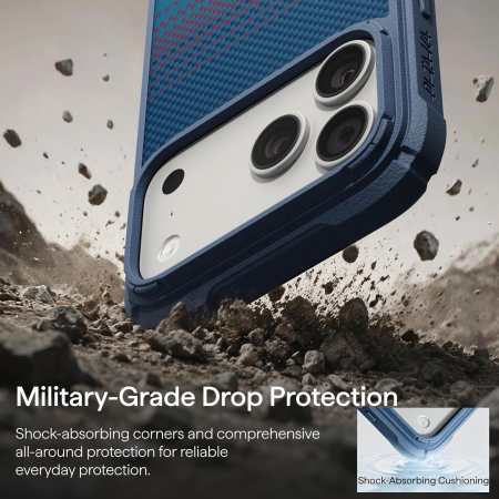 Husa Pitaka iPhone 18 Pro Max, Cairn, ProGuard, Moonrise 2.0, MagSafe, Protectie antisoc, 01* Midnight [13]