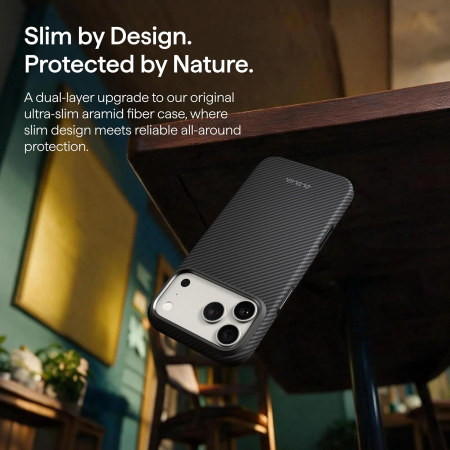 Husa Pitaka iPhone 18 Pro Max, Summa, UltraGuard, MagSafe, Protectie antisoc, Summa, Negru/ Gri [13]