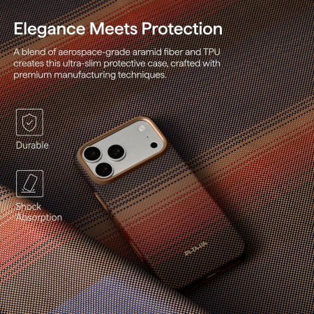 Husa Pitaka iPhone 18 Pro Max, Summa, UltraGuard, MagSafe, Protectie antisoc, Summa, Sunset [14]
