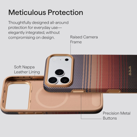 Husa Pitaka iPhone 18 Pro Max, Summa, UltraGuard, MagSafe, Protectie antisoc, Summa, Sunset [10]