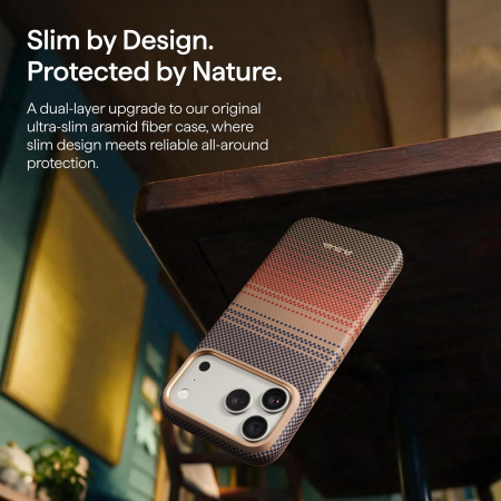 Husa Pitaka iPhone 18 Pro Max, Summa, UltraGuard, MagSafe, Protectie antisoc, Summa, Sunset [13]