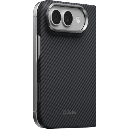 iPhone Duo - Husa Pitaka iPhone Duo, Edge Case, Classic, PitaTap™, MagSafe, Ultra Slim, Negru/Gri
