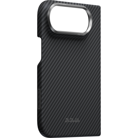 Husa Pitaka iPhone Duo, Edge Case, Classic, PitaTap™, MagSafe, Ultra Slim, Negru/Gri [9]