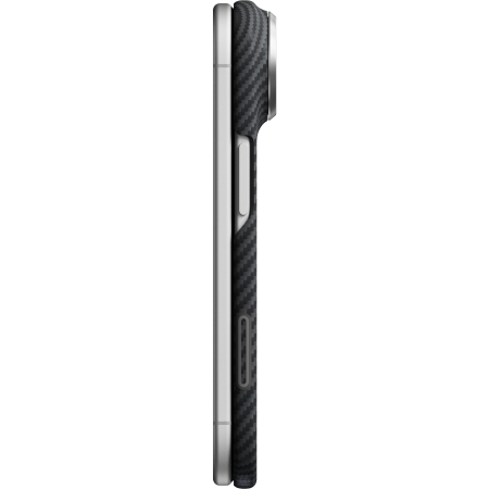 Husa Pitaka iPhone Duo, Edge Case, Classic, PitaTap™, MagSafe, Ultra Slim, Negru/Gri [5]