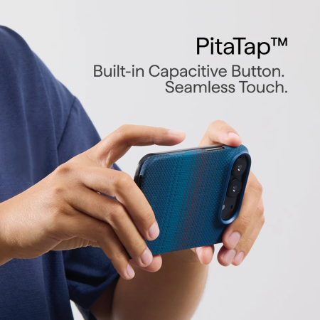 Husa Pitaka iPhone Duo, Edge Case, Moonrise, PitaTap™, MagSafe, Ultra Slim, 01* Midnight [24]
