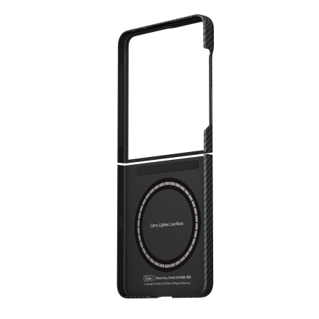 Husa Pitaka Samsung Z Flip8, Edge Case, MagSafe, Ultra Slim, Negru/Gri [3]