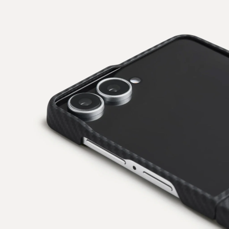Husa Pitaka Samsung Z Flip8, Edge Case, MagSafe, Ultra Slim, Negru/Gri [8]