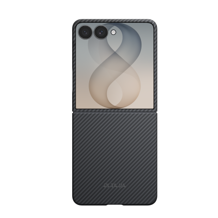 Husa Pitaka Samsung Z Flip8, Edge Case, MagSafe, Ultra Slim, Negru/Gri [1]