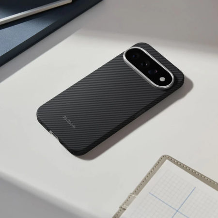 Husa Pitaka Google Pixel 11 Pro XL, Edge Case, MagSafe, Ultra Slim, Negru/Gri [5]