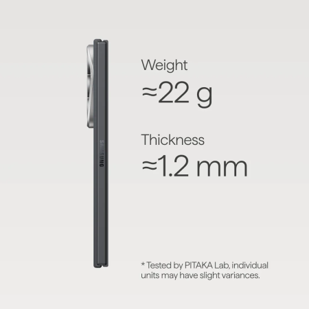 Husa Pitaka Samsung Z Fold8 Ultra, Edge Case, MagSafe, Ultra Slim, Negru/Gri [10]