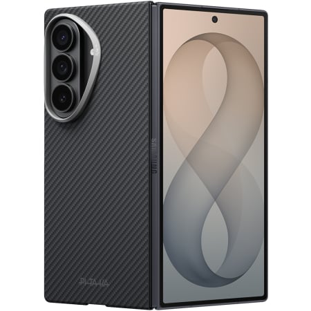 Galaxy Z Fold8 Ultra - Husa Pitaka Samsung Z Fold8 Ultra, Edge Case, MagSafe, Ultra Slim, Negru/Gri