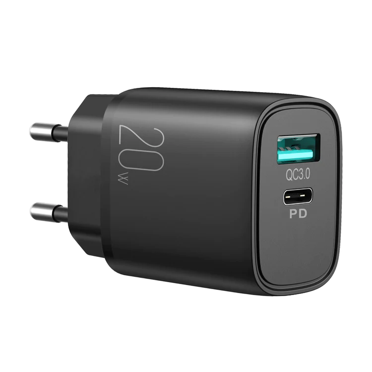Samsung - Incarcator retea Joyroom JR-L-QP2011, 1xUSB-C, 1xUSB 2.0, 20W, Power Delivery (PD), Negru